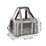 1PC Cat, Dog Carrier for Small Medium Cats Puppies up to 15 Lbs, Collapsible Travel Puppy Carrier — imagem 5
