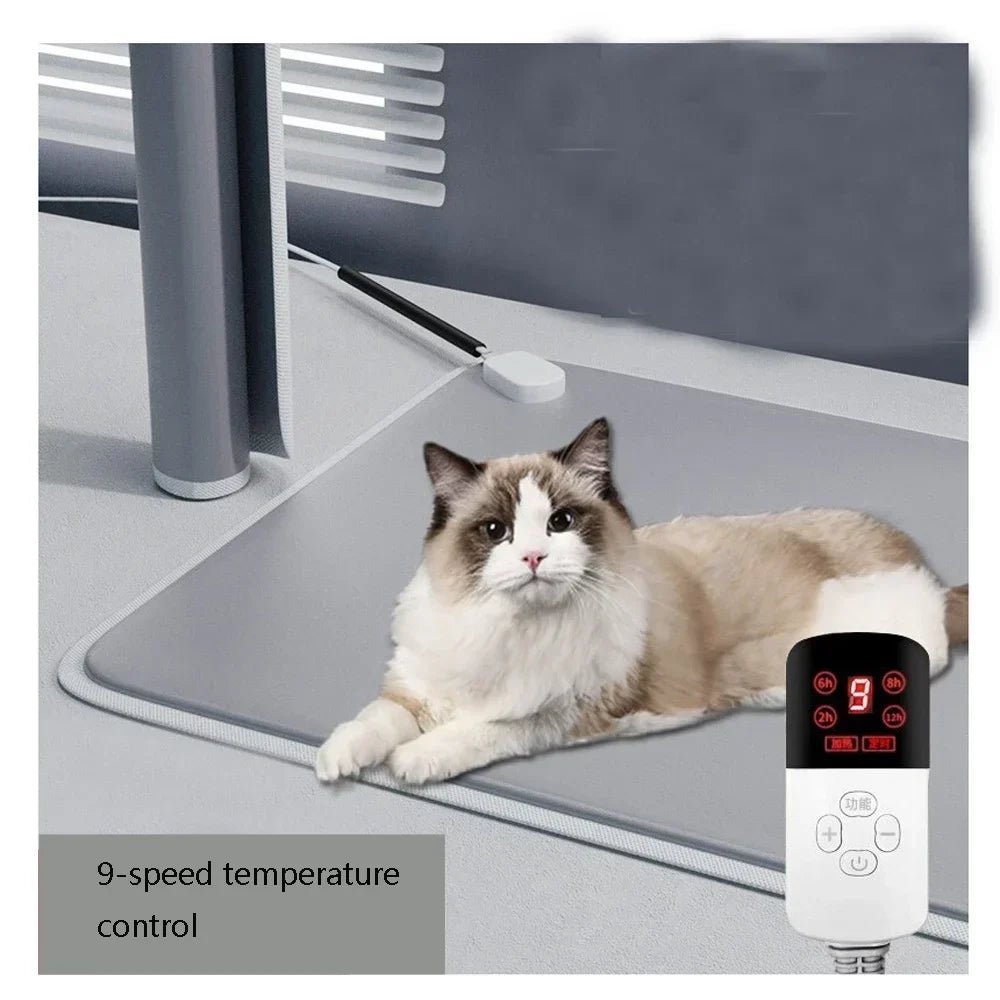 2025 New Electric Heating Pad Blanket Pet Mat — detail view for dogs and cats