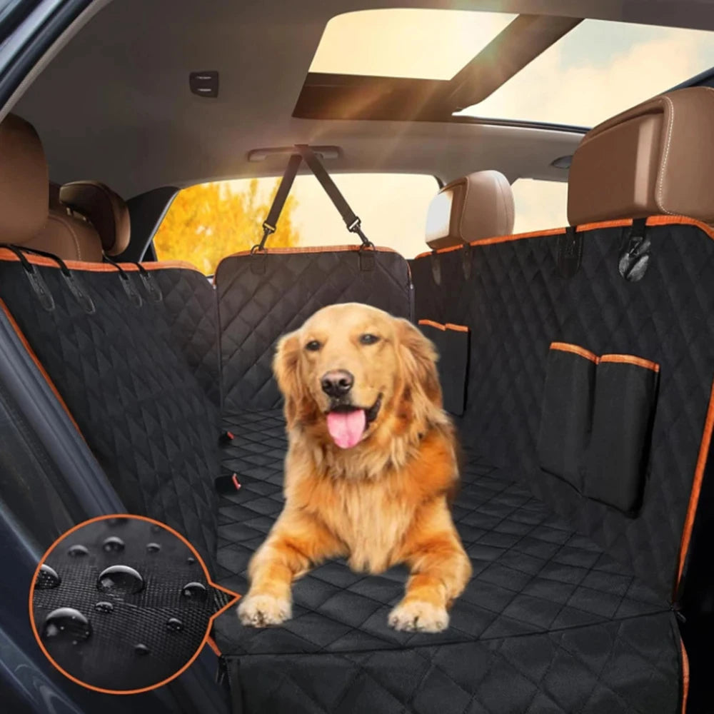 pet car seat cover for dogs — close-up of materials