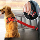 Adjustable Dogs Accessoires Pet Cat Dog Car Seat Belt Pet Seat Vehicle Dog Harness Lead Clip Safety Lever Traction Dog Collars — imagem 1