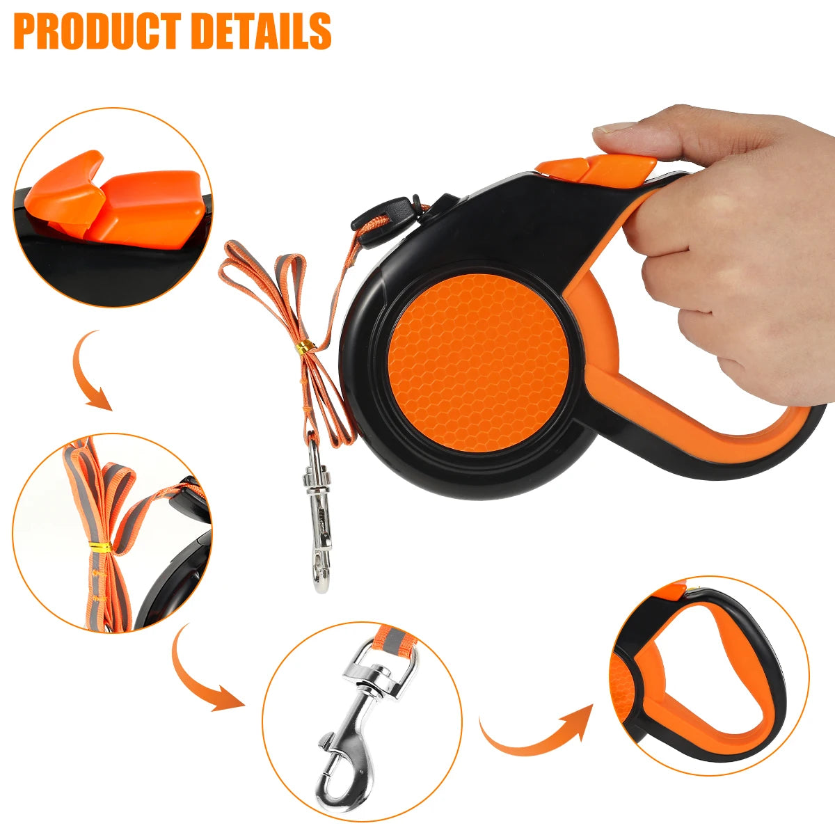 pet leash: side angle (CellosPets)