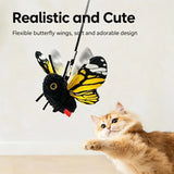 Interactive Butterfly Cat Toy – Rechargeable Fluttering Wings, 3-Pack