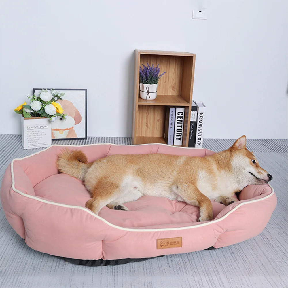 Pet Sofa Sleeping Bed Large Dog Bed House for Cats Big Space Dog Sofa Sleeping Mat Winter Warm Dog Cushion — imagem 2