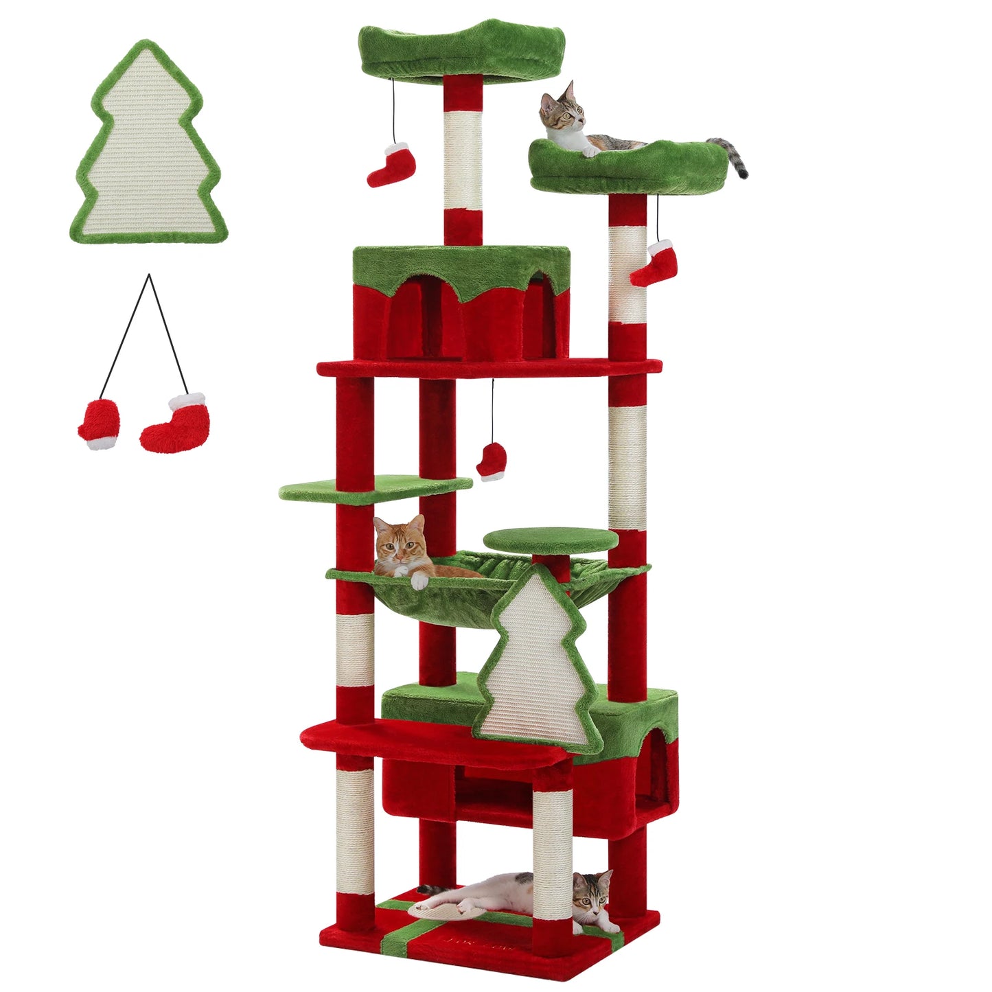 Large Cat Tree And Tower For Indoor Cats With — alternate color or size view for cats