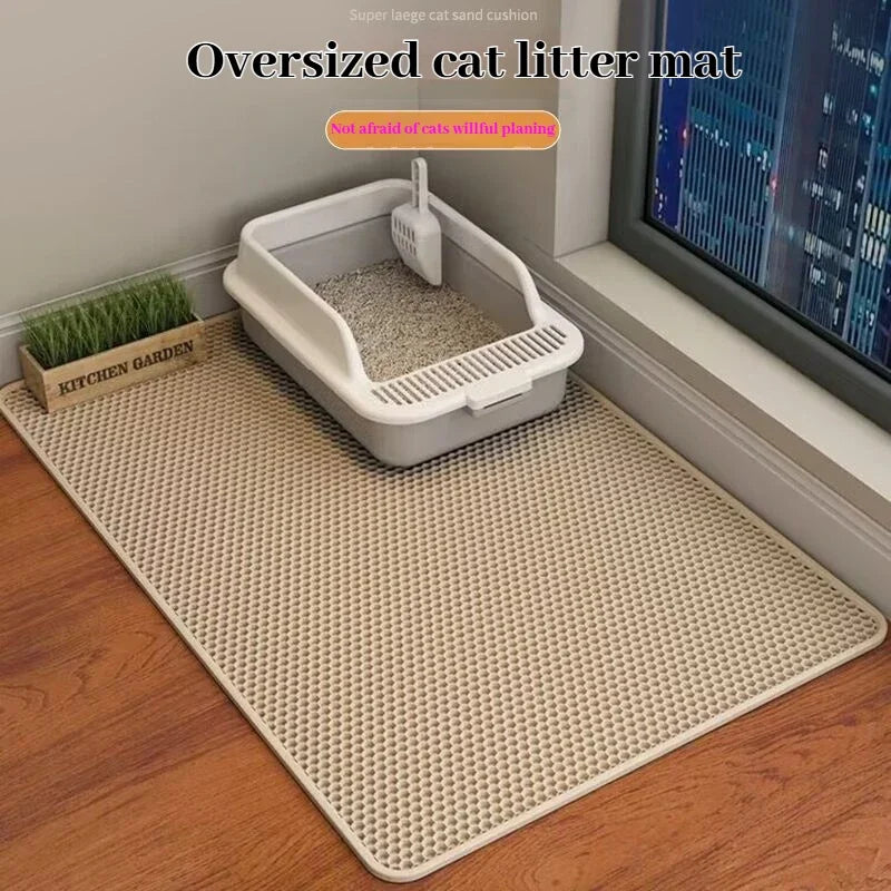 Cat Litter Mat 2-Layer Design Premium Sand — alternate color or size view for cats