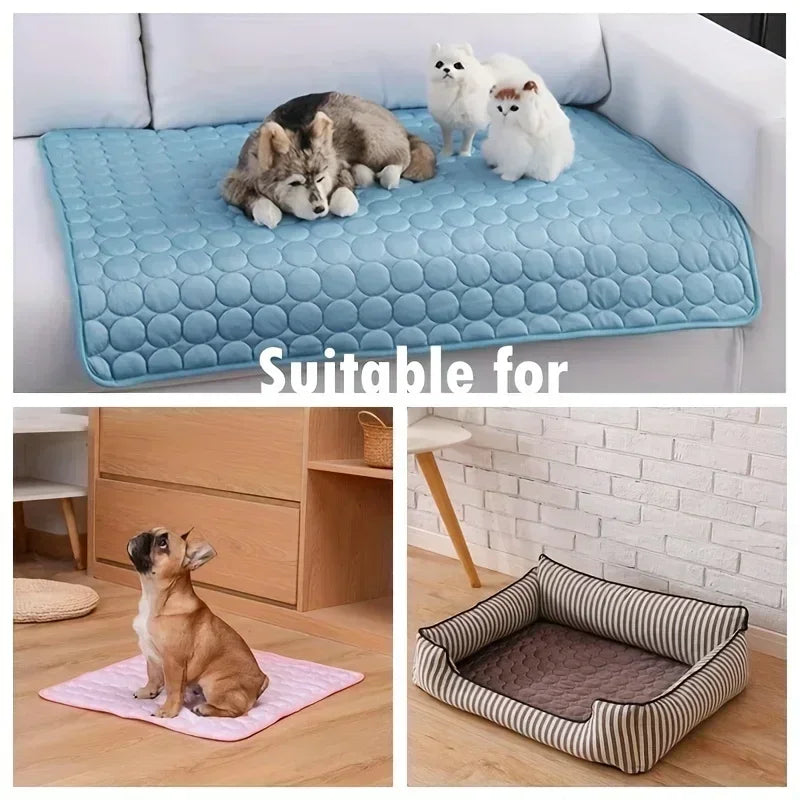 cooling pet mat for dogs and cats — close-up of materials
