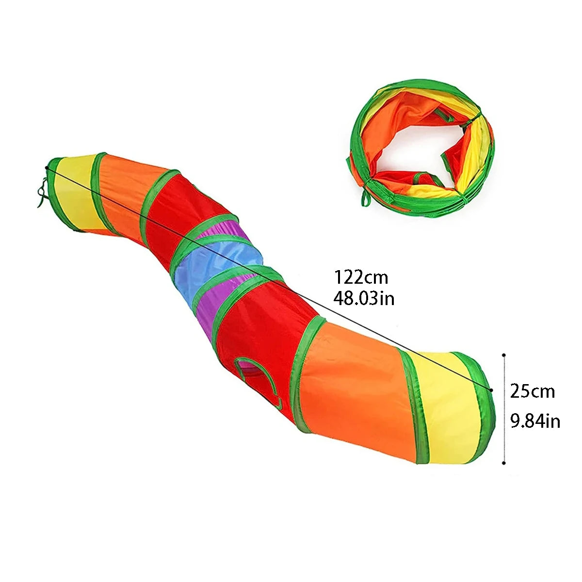 Cat Tunnel Tube Foldable Cat Toys Kitty Training Interactive Fun Toy Tunnel Bored for Puppy Kitten Pet Supplies Cat Accessories — imagem 2