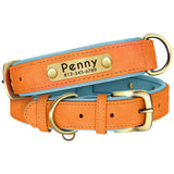 Customized pu Leather Nameplate Dog Collar Soft — secondary detail for dogs