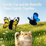 Interactive Butterfly Cat Toy – Rechargeable Fluttering Wings, 3-Pack