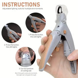 Professional Pet Nail Clipper Scissors With LED Light Cat Dog Nail Clipper Tool Scissors Nail Toeclaw Cutter Scissors Pet Supply — imagem 1