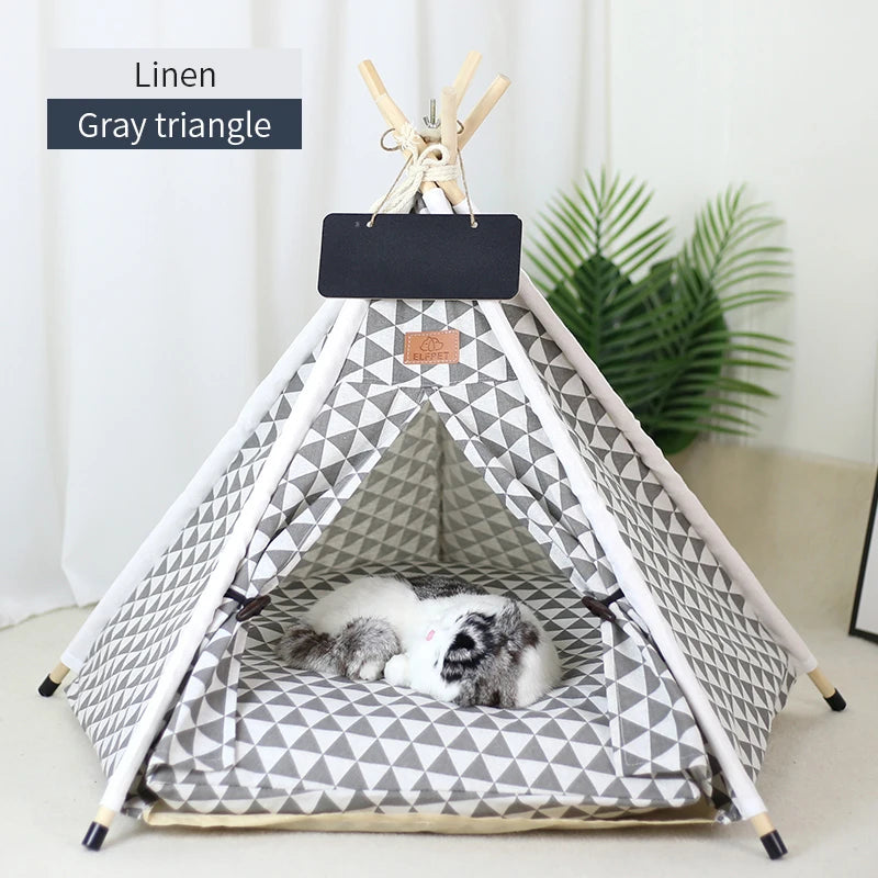 pet tent bed for dogs and cats — packaging or accessories view