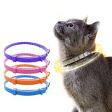 Adjustable Plastic Dog Collar Waterproof Pet Cat — detail view for dogs and cats