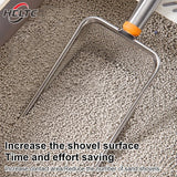 Stainless Steel Fine Mesh Cat Litter Scoop Easy — in-use context for cats