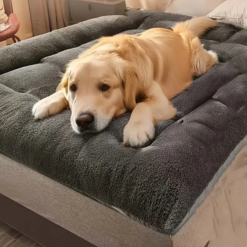 Dog Pet Beds Extra Large Plush Dog Bed Sofa Thickened Super Soft Polyester Pet Mat Dog Crate Mat Bed For Large Dog Bed — imagem 5