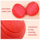 HOOPET Dog Toy Rubber Ball Bite-resistant Ball — detail view for dogs