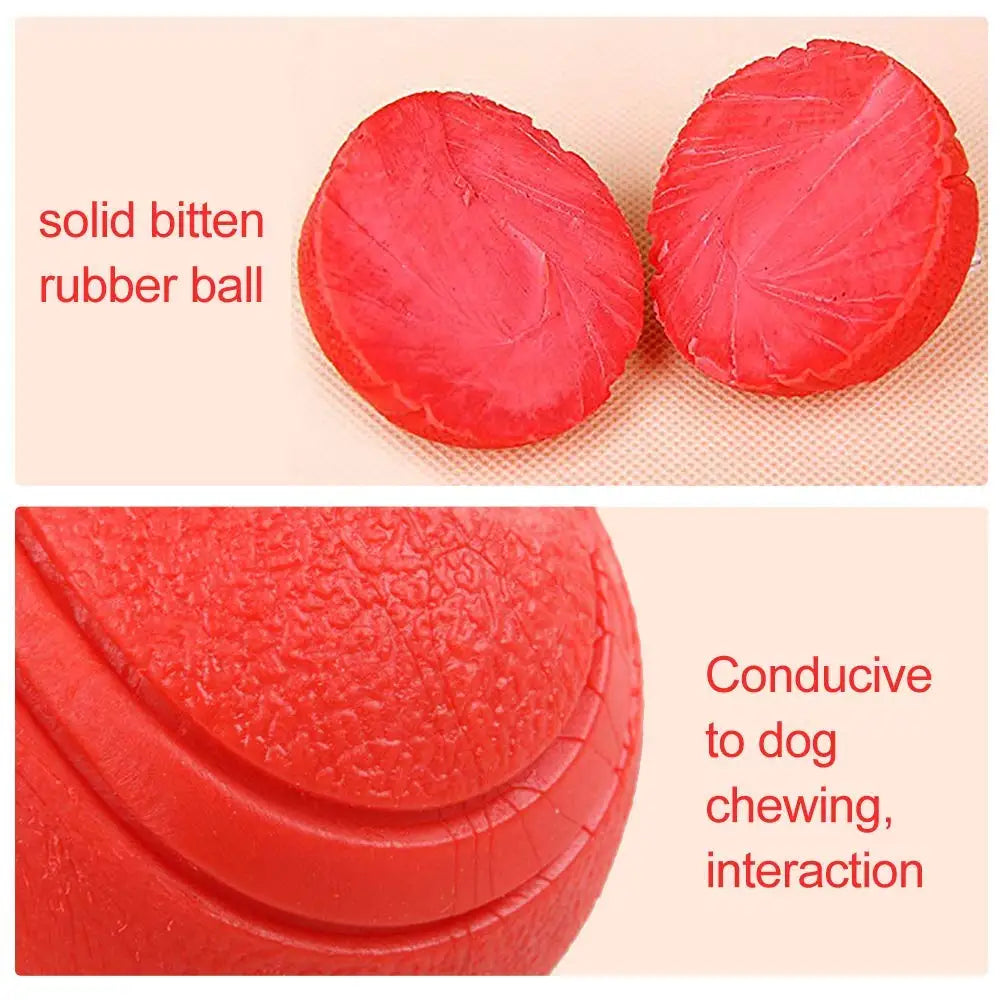 HOOPET Dog Toy Rubber Ball Bite-resistant Ball — detail view for dogs