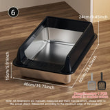 cat litter box for cats — packaging or accessories view