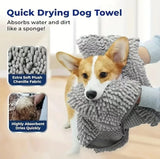 1Pcs Super Absorbent Pet Bath Towel Quick-drying Cat Towels Convenient Soft Bath Robe Dry Pet Cleaning Washcloth Dog Accessories — imagem 5