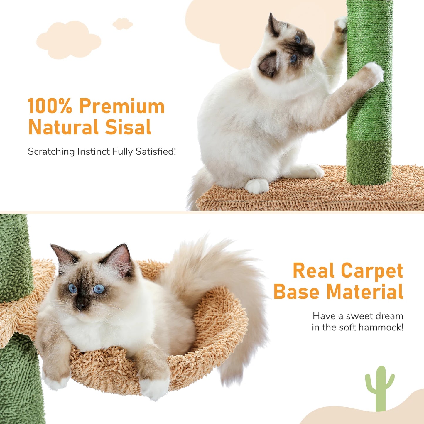 cat tree for cats — close-up of materials