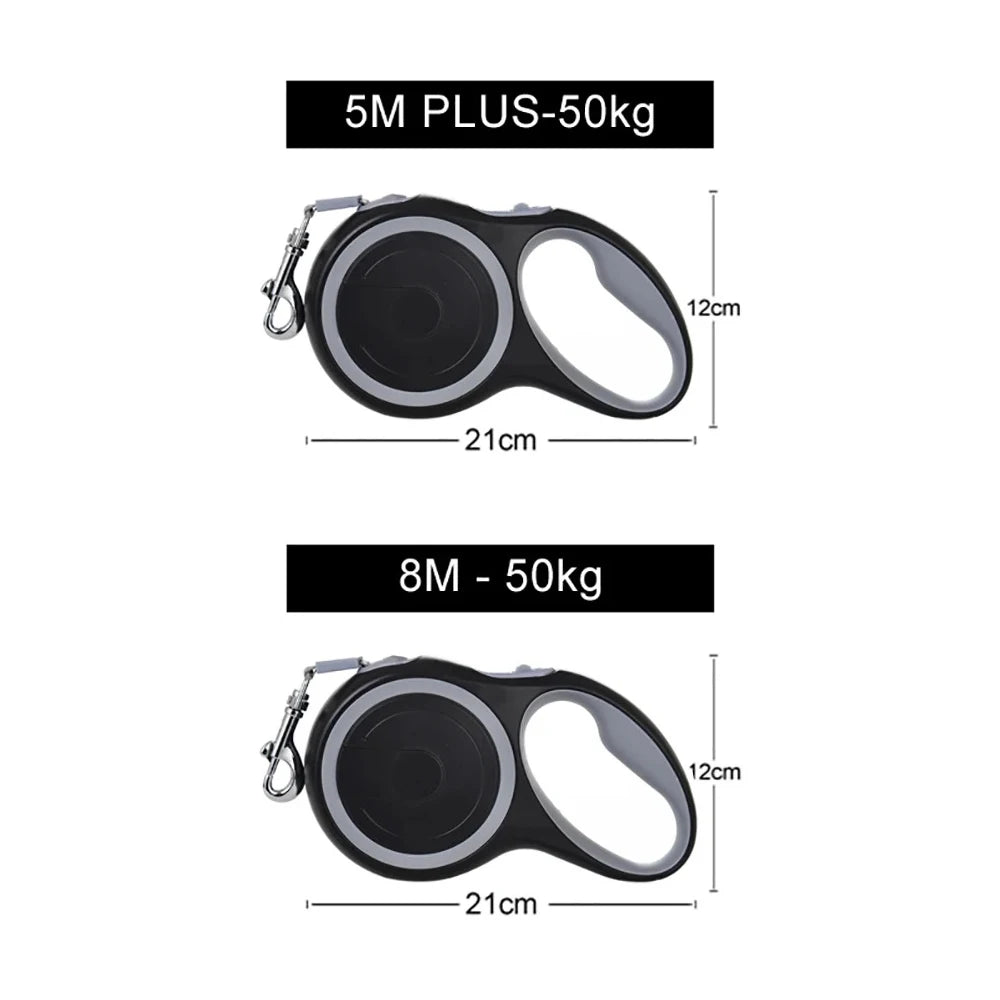 3m 5m 8m 50kg Dog Leash Retractable Roulette — in-use context for dogs