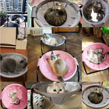 Cat Bed Pet Hammock Bed Cat Sleeping Bed — in-use context for cats