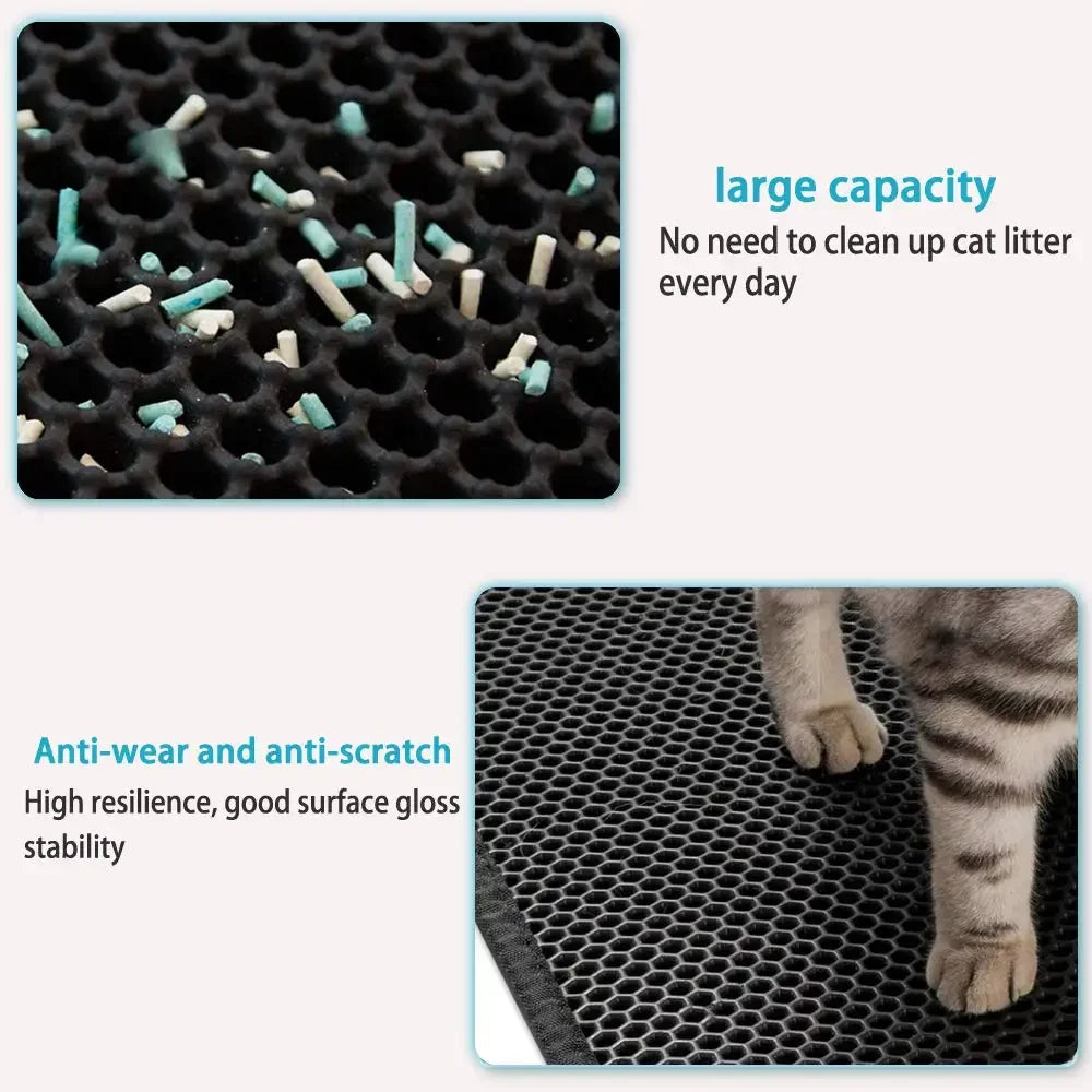 cat litter mat for cats — close-up of materials