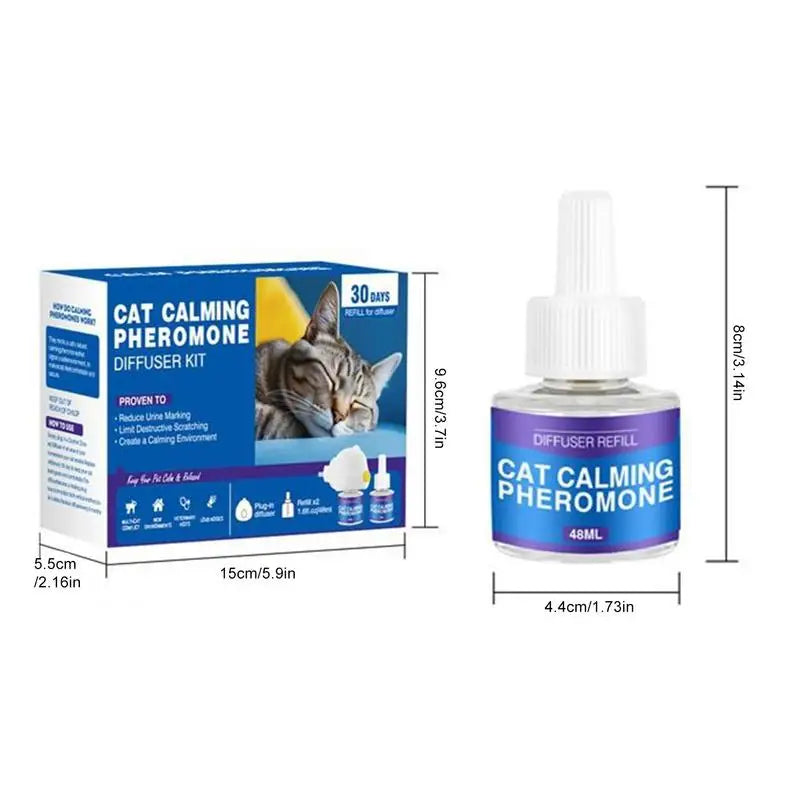 calming diffuser: side angle (CellosPets)
