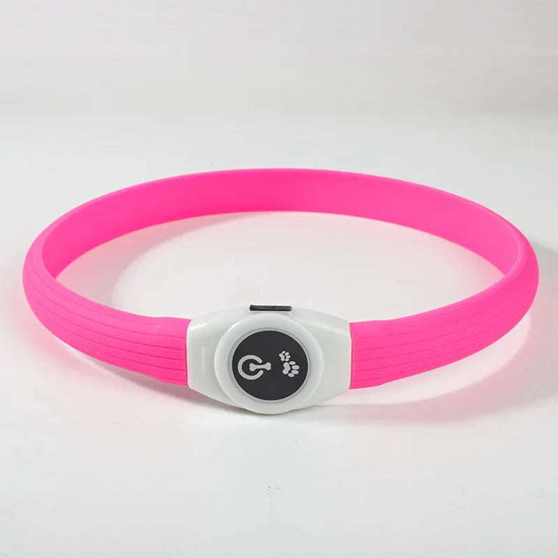 Led Luminous Dog Collar PVC Waterproof For Large — secondary detail for dogs