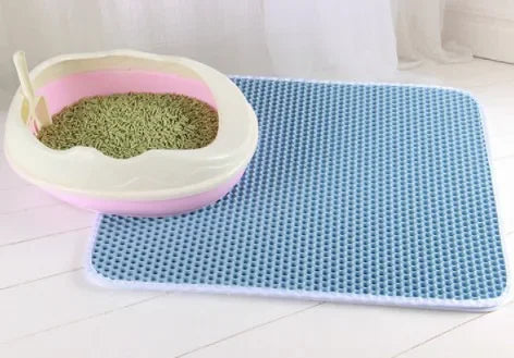 Cat Litter Mat With Gift Double Layer Waterproof — secondary detail for cats