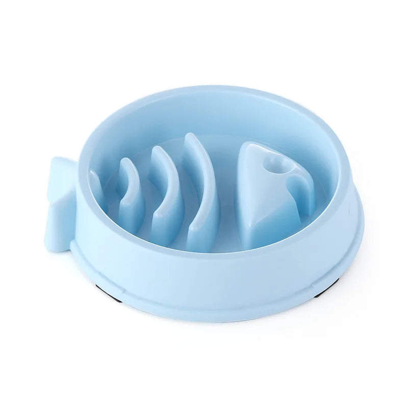 Pet Cat Dog Slow Food Bowl Fat Help Healthy — detail view for dogs and cats