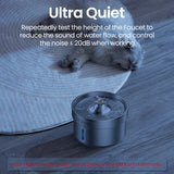 Stainless Steel Cat Water Fountain – Pet Drinking Fountain with Water Level Window