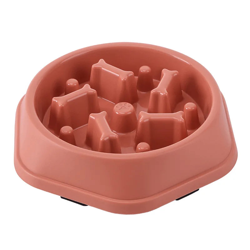 Pet Cat Dog Slow Food Bowl Fat Help Healthy Round Anti-choking — product image 22 of 25