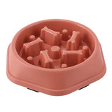 Pet Cat Dog Slow Food Bowl Fat Help Healthy Round Anti-choking — product image 22 of 25