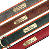 Personalized Customized Leather id Nameplate Dog — detail view for dogs
