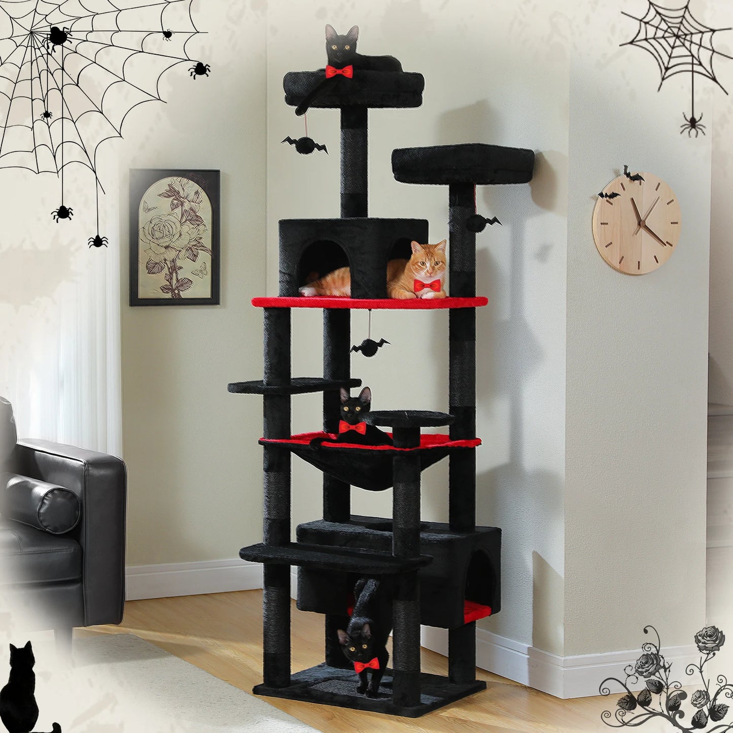 cat tree for cats — close-up of materials