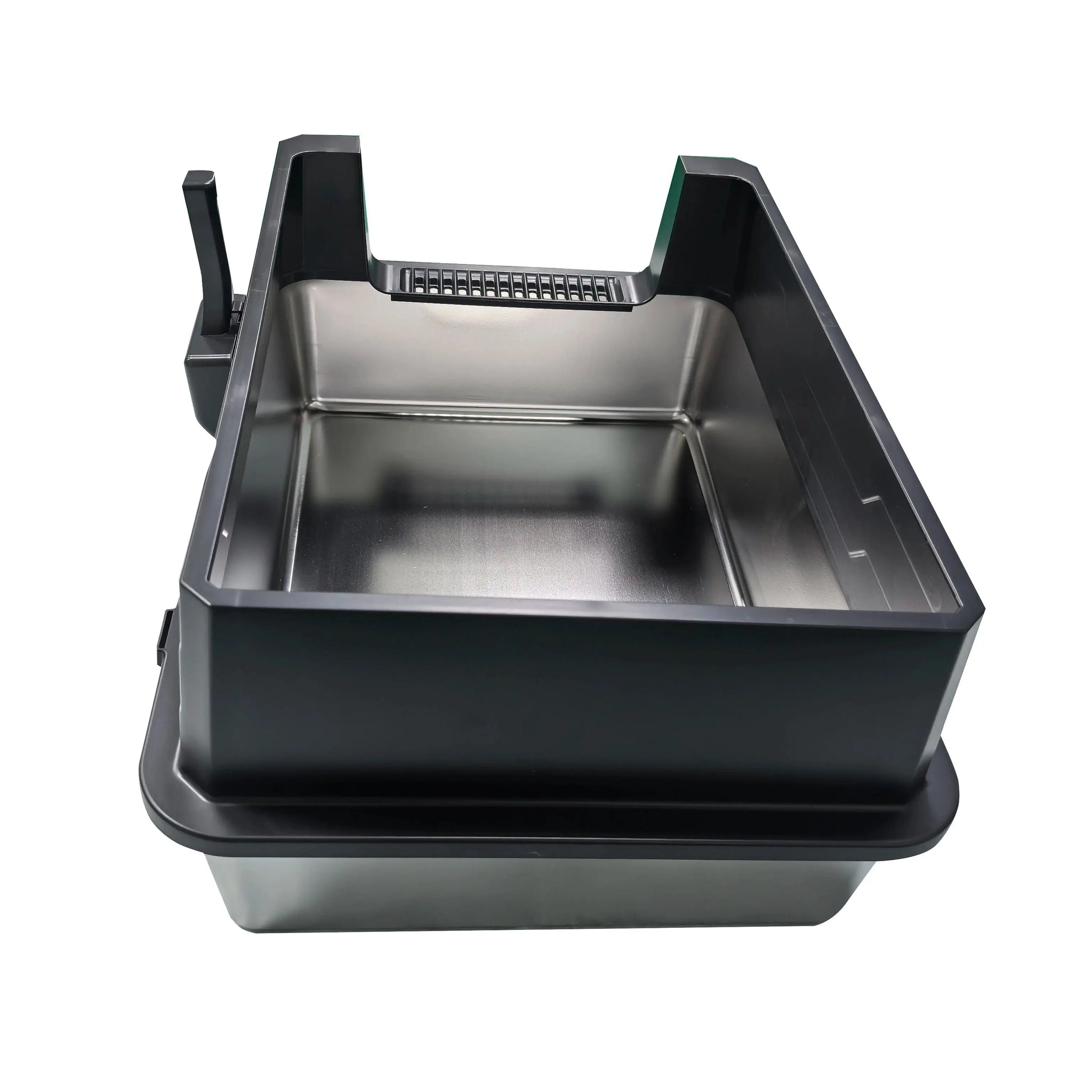XXXL Stainless Steel Litter Box Extra Large 28" — detail view for cats