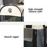 pet tent bed: side angle (CellosPets)