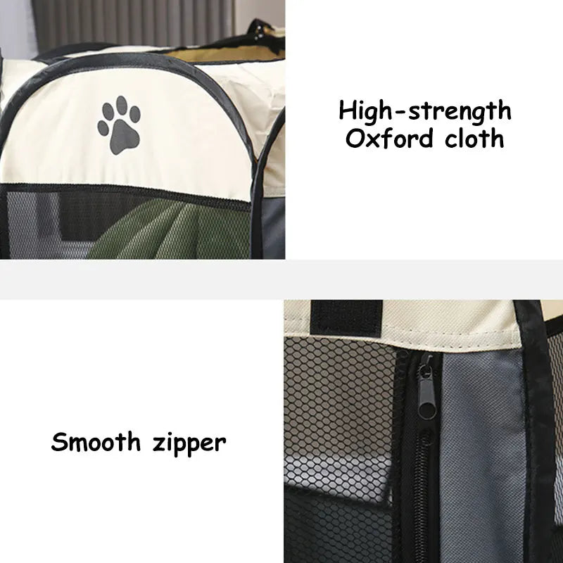 pet tent bed: side angle (CellosPets)