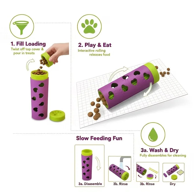 Interactive Detachable Pet Slow Feeder Treat — in-use context for dogs